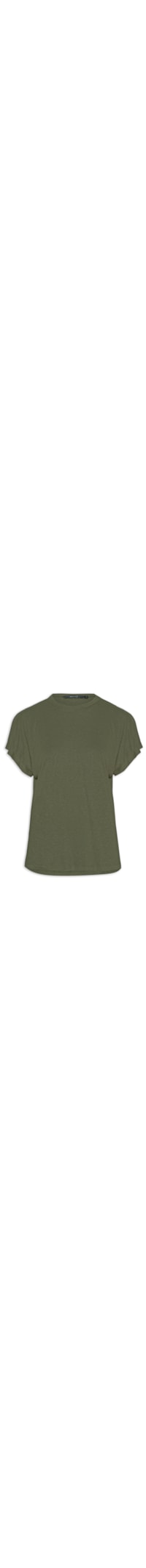 Blusa Feminina Manga Curta Sem Cava - Verde