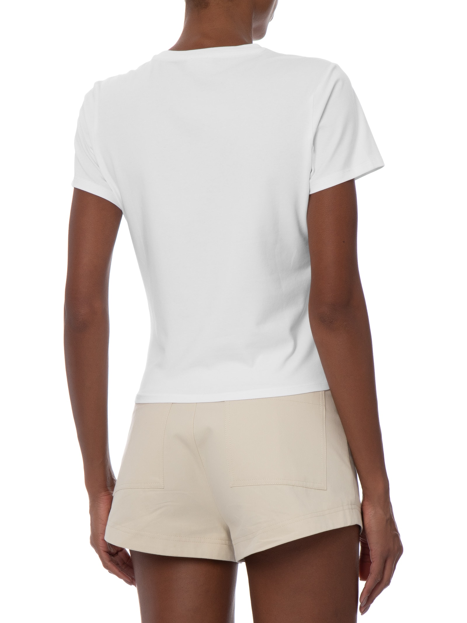Blusa Feminina Manga Curta Twist Short SL Branco Cotton On