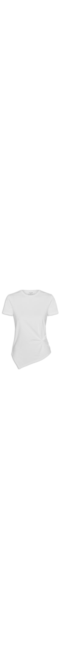Blusa Feminina Manga Curta Twist Short SL – Branco