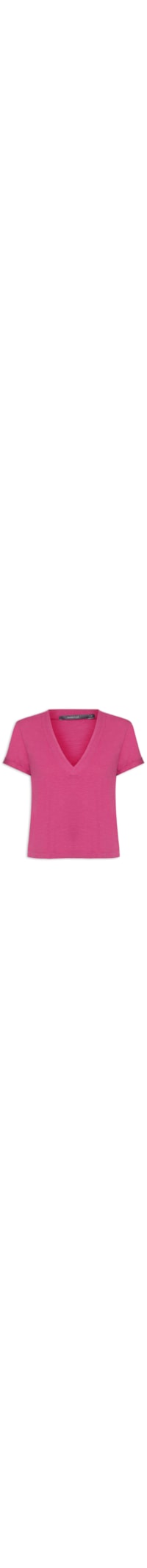 Blusa Feminina Manga Dobrada Fenda - Rosa