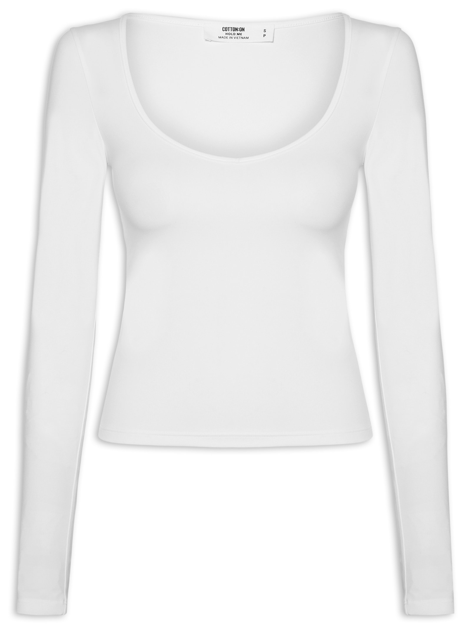 Blusa Feminina Manga Hold Me Long Sleeve Branco Cotton On