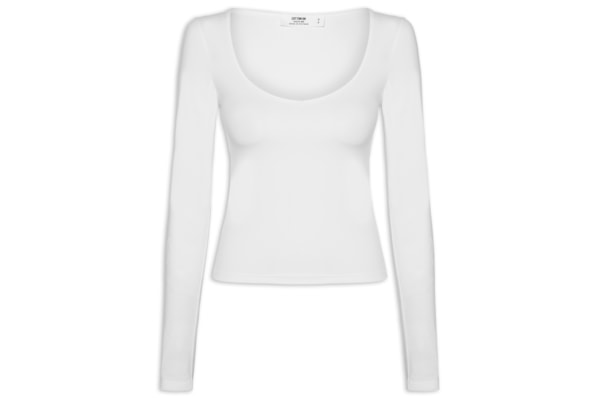 Blusa Feminina Manga Hold Me Long Sleeve - Branco