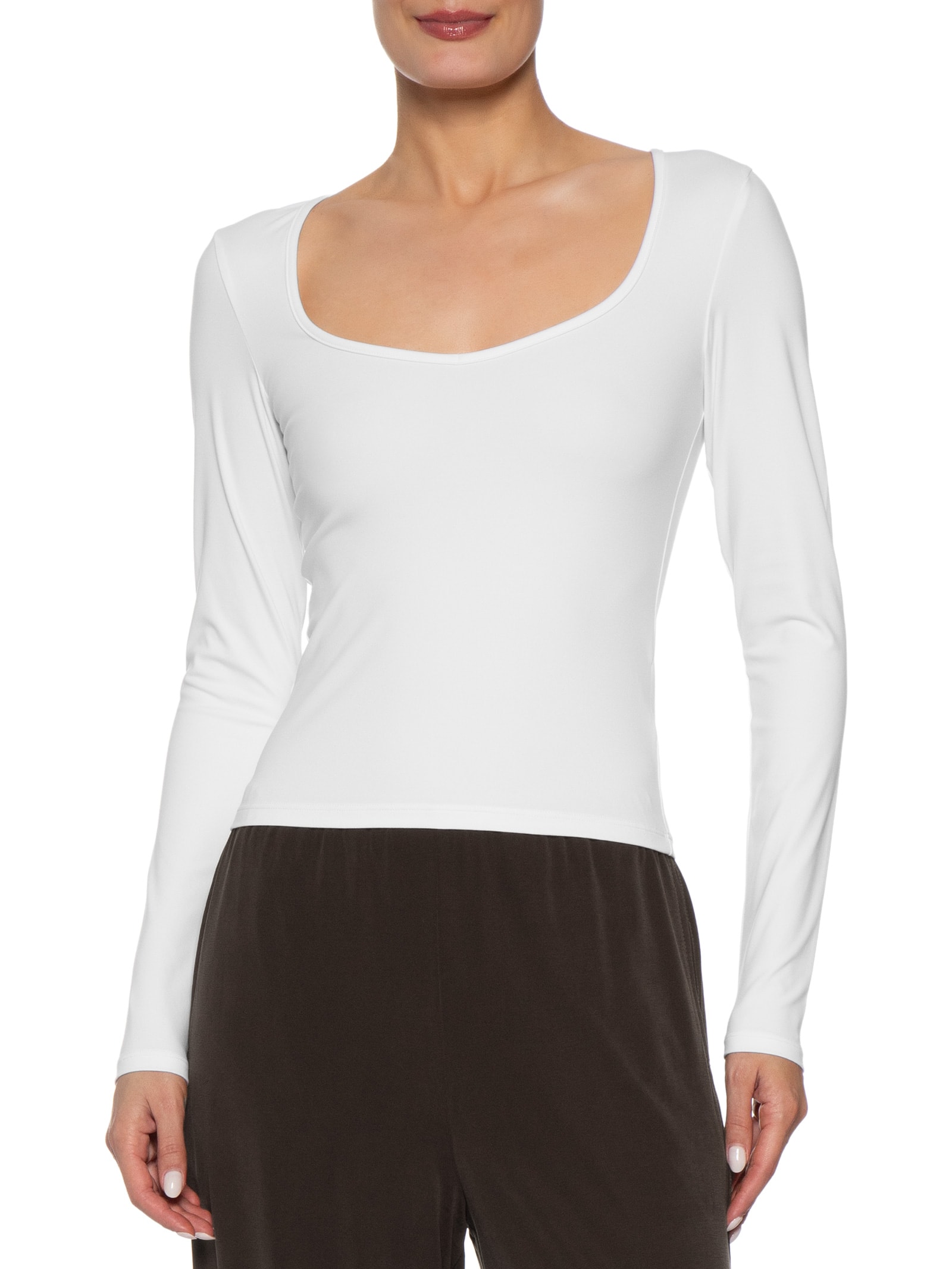 Blusa Feminina Manga Hold Me Long Sleeve Branco Cotton On