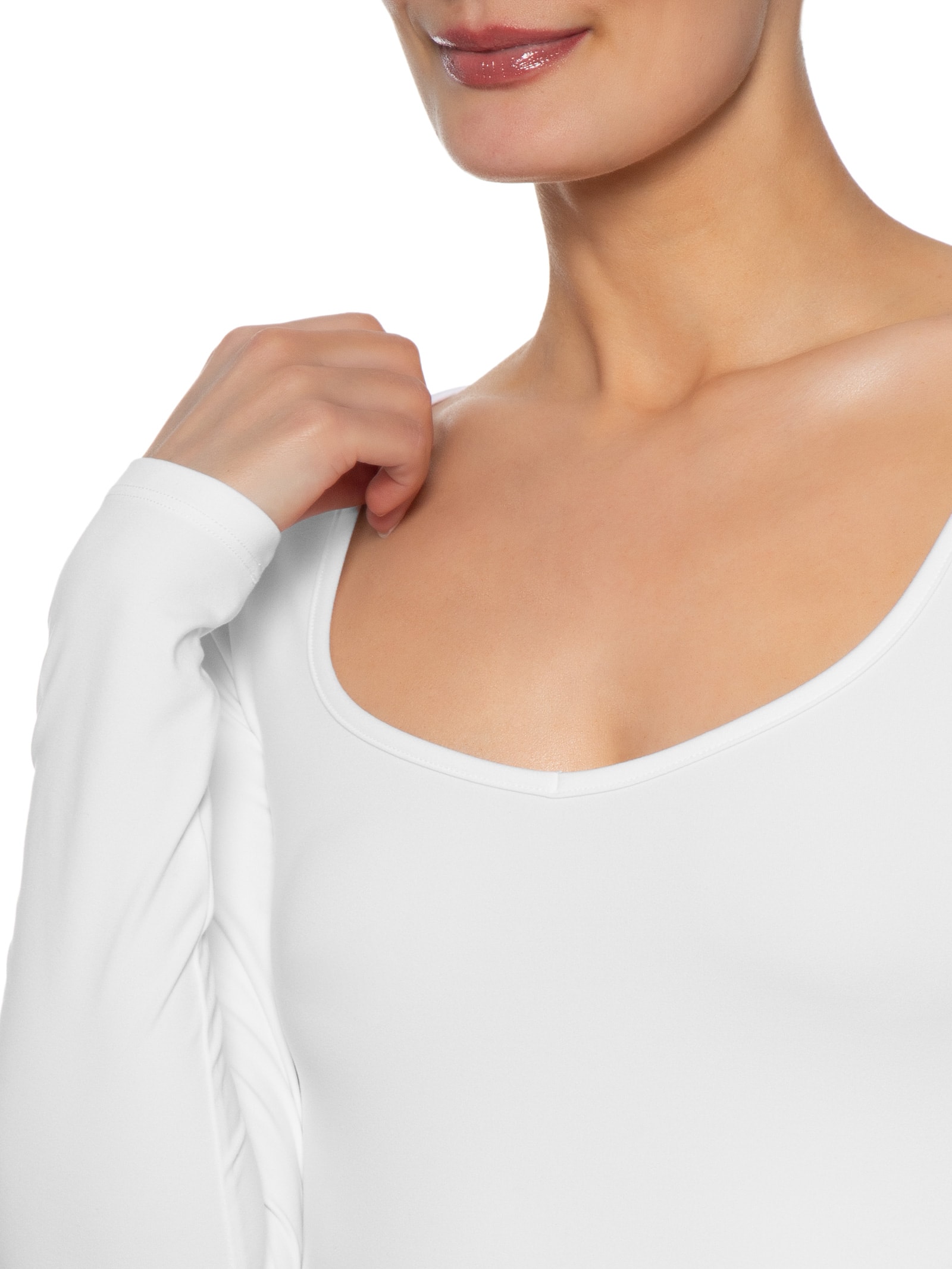 Blusa Feminina Manga Hold Me Long Sleeve Branco Cotton On
