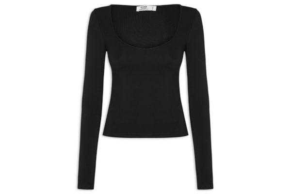 Blusa Feminina Manga Hold Me Long Sleeve - Preto