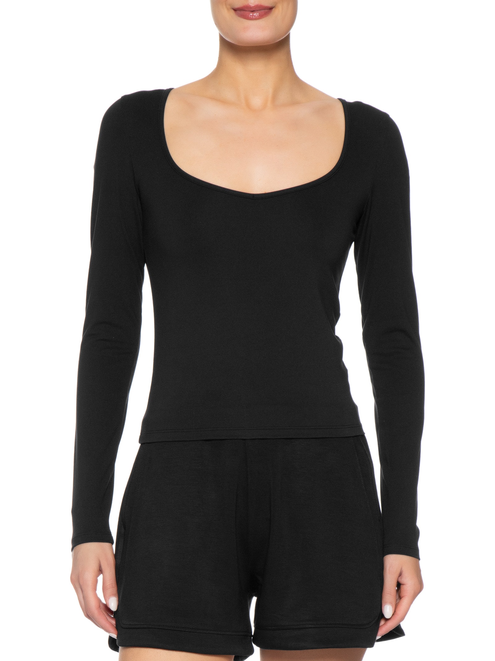 Blusa Feminina Manga Hold Me Long Sleeve Preto Cotton On