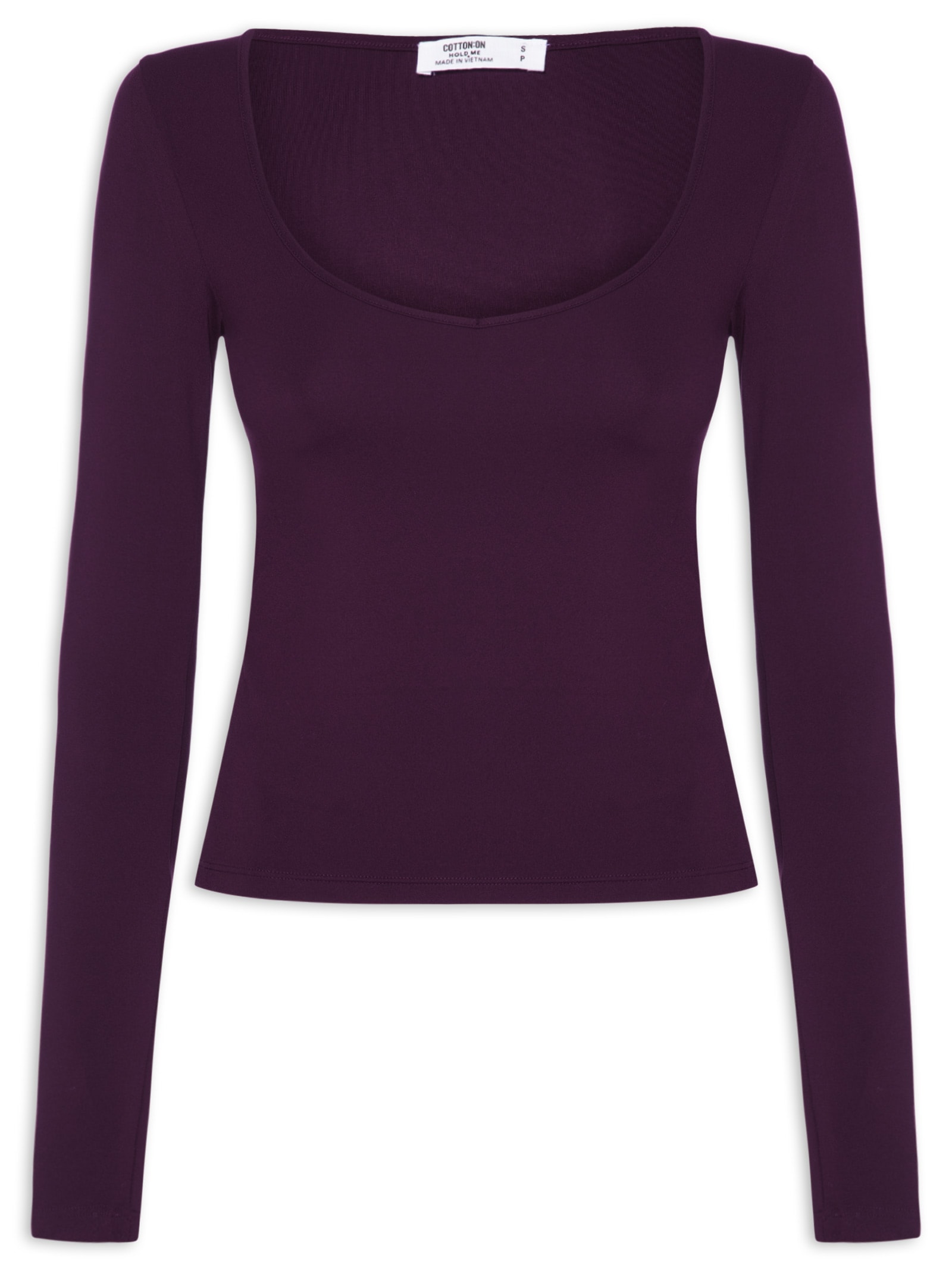 Blusa Feminina Manga Hold Me Long Sleeve Roxo Cotton On