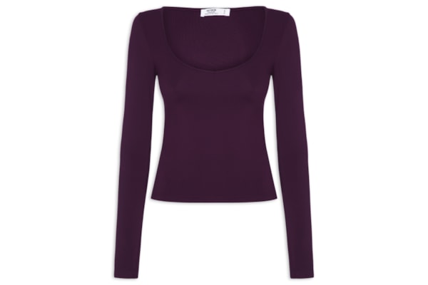 Blusa Feminina Manga Hold Me Long Sleeve - Roxo