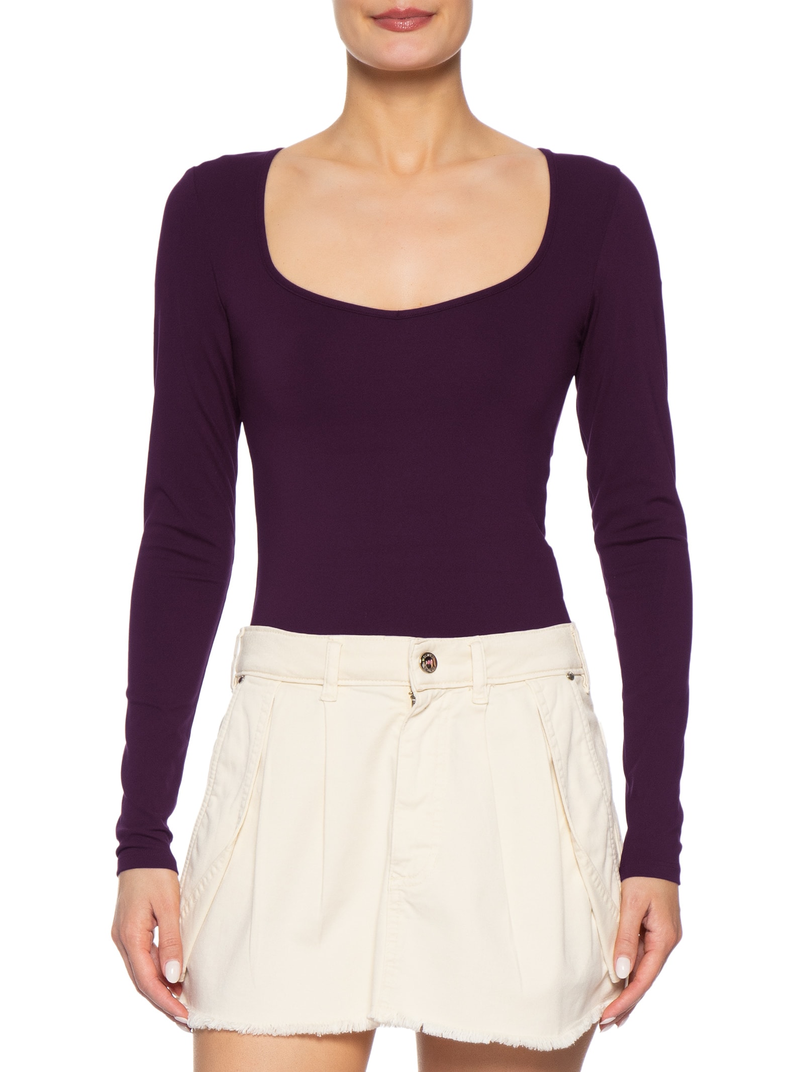 Blusa Feminina Manga Hold Me Long Sleeve Roxo Cotton On