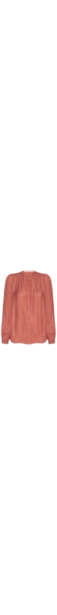 Blusa Feminina Manga Jacquard Cachemiere - Rosa