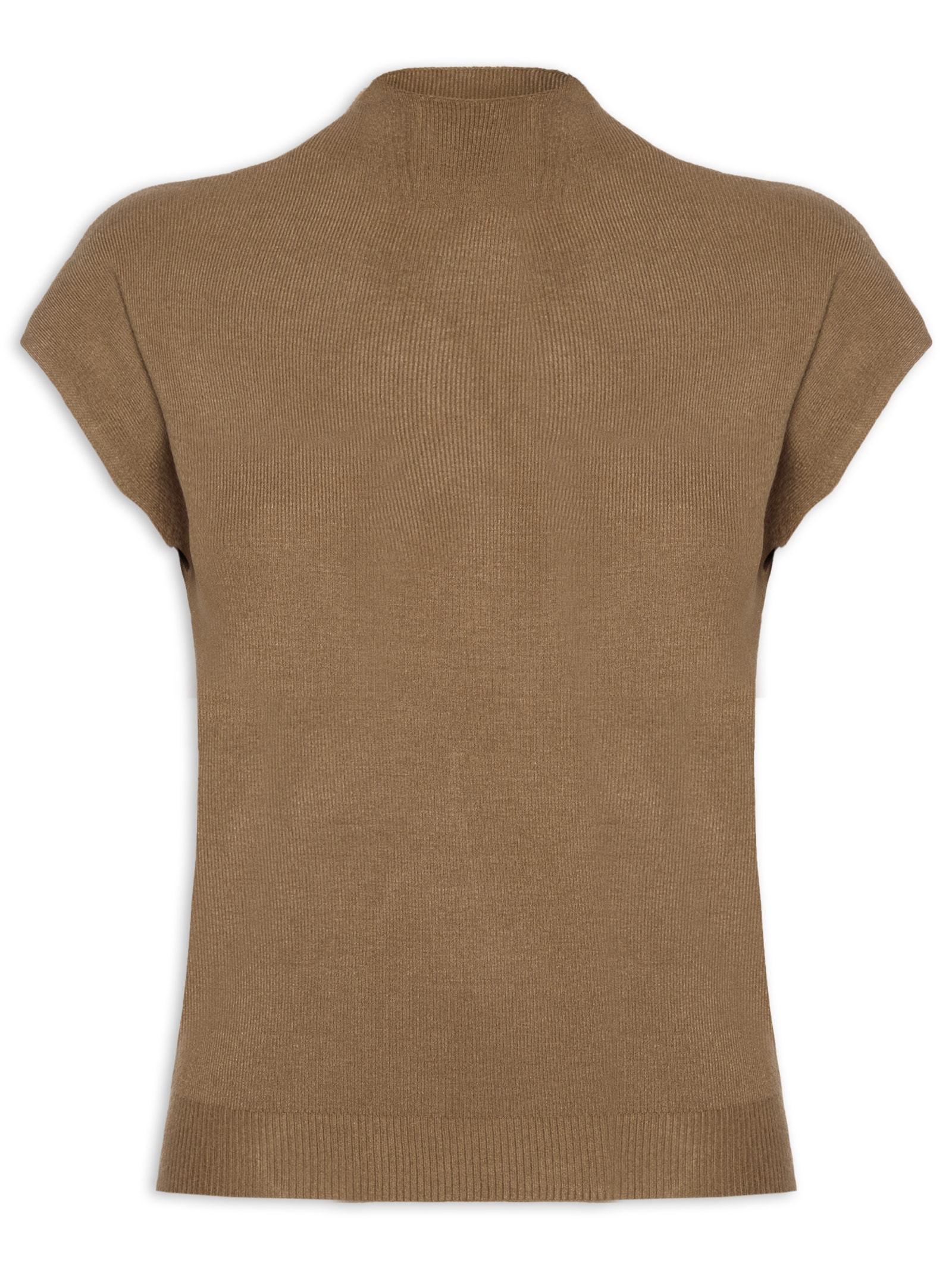 Blusa Feminina Manga Japonesa Em Tricot Bege '2Essential