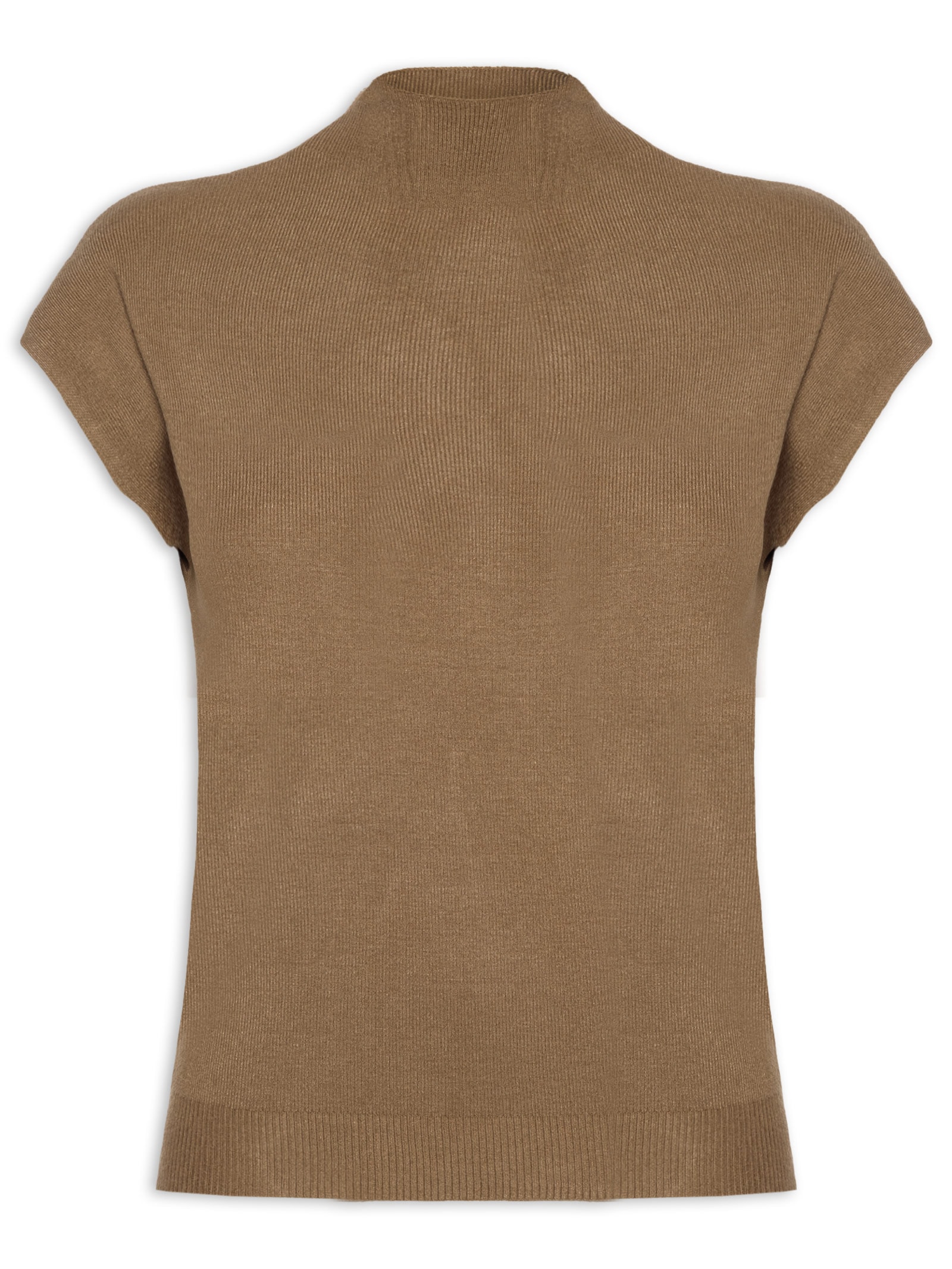 Blusa Feminina Manga Japonesa Em Tricot Bege '2Essential