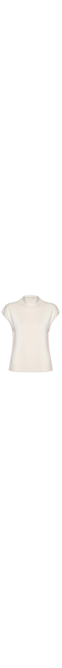 Blusa Feminina Manga Japonesa em Tricot - Off White