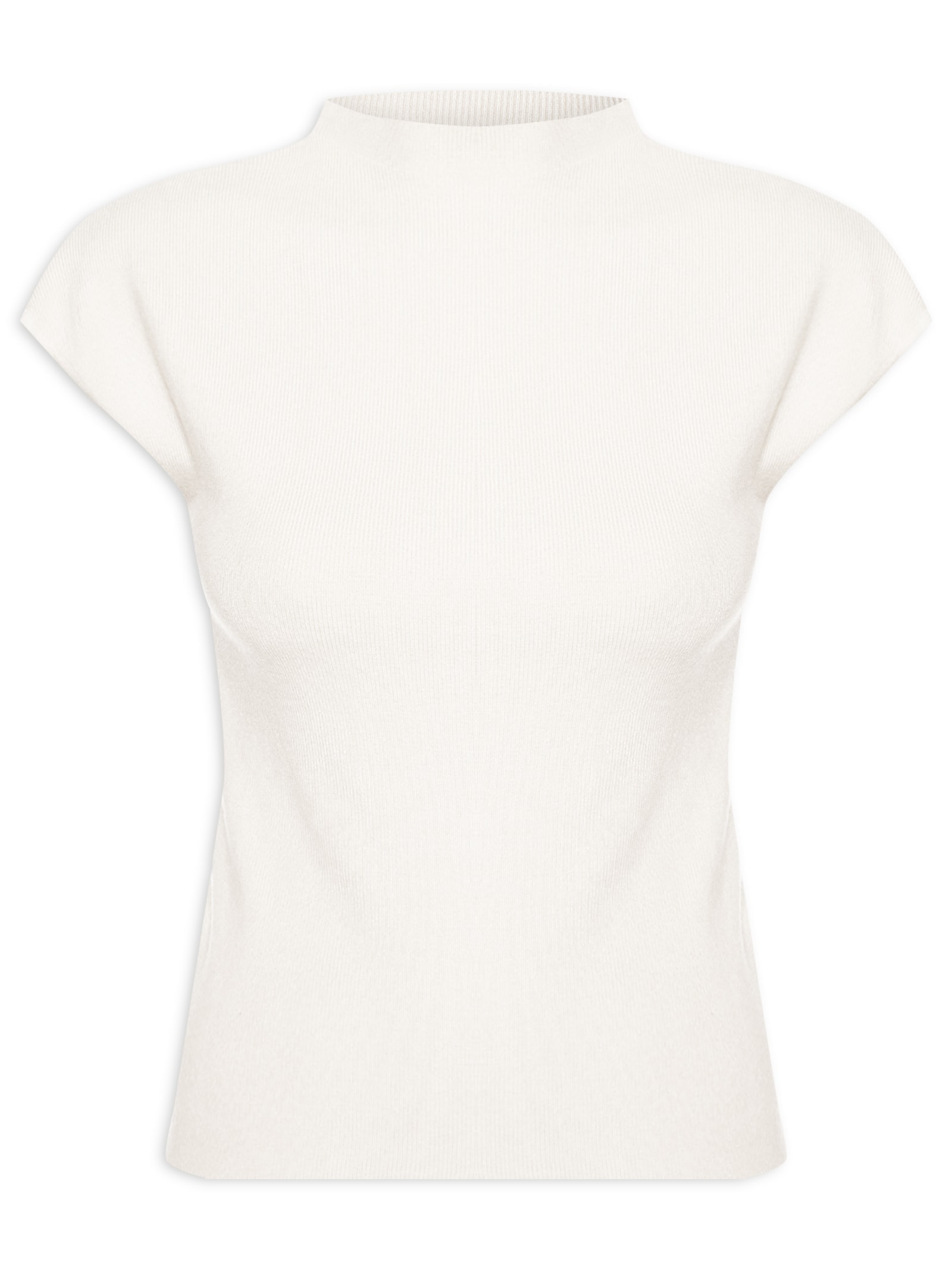 Blusa Feminina Manga Japonesa Em Tricot Off White '2Essential