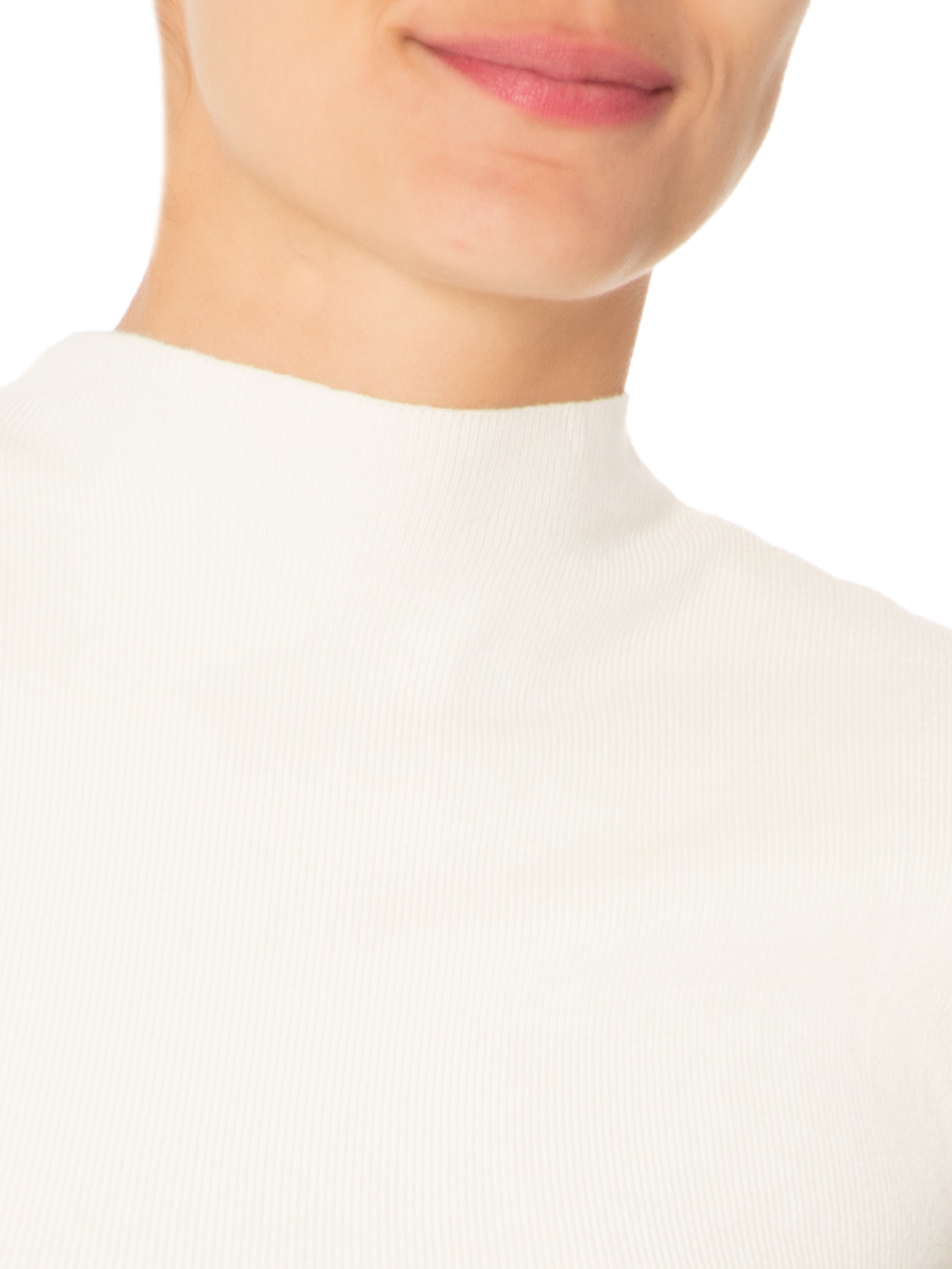 Blusa Feminina Manga Japonesa Em Tricot Off White '2Essential