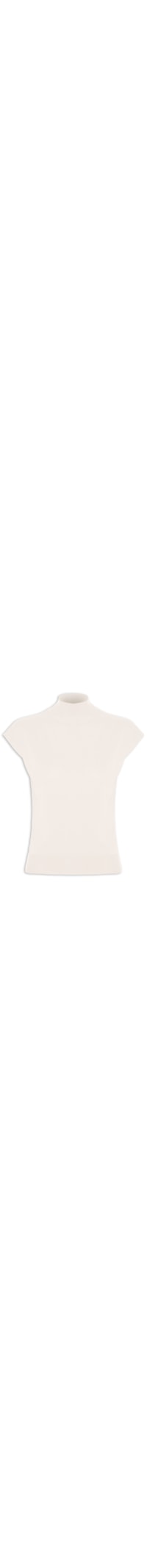 Blusa Feminina Manga Japonesa Em Tricot - Off White