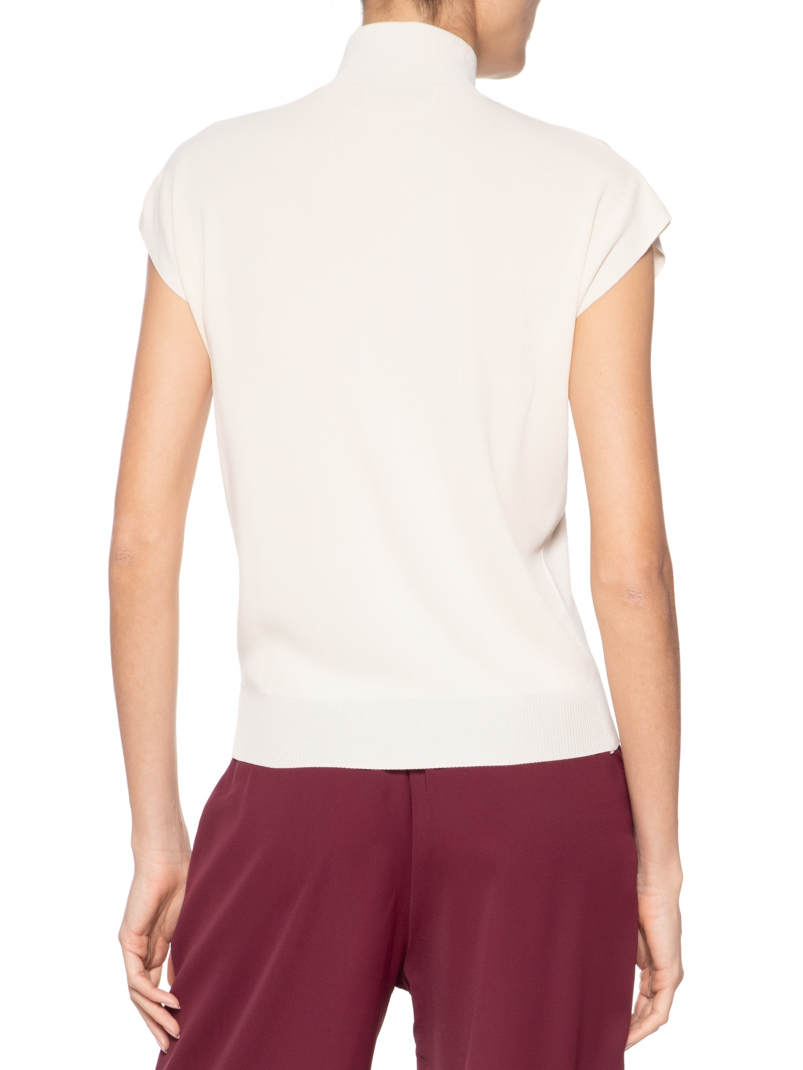 Blusa Feminina Manga Japonesa Em Tricot Off White '2Essential