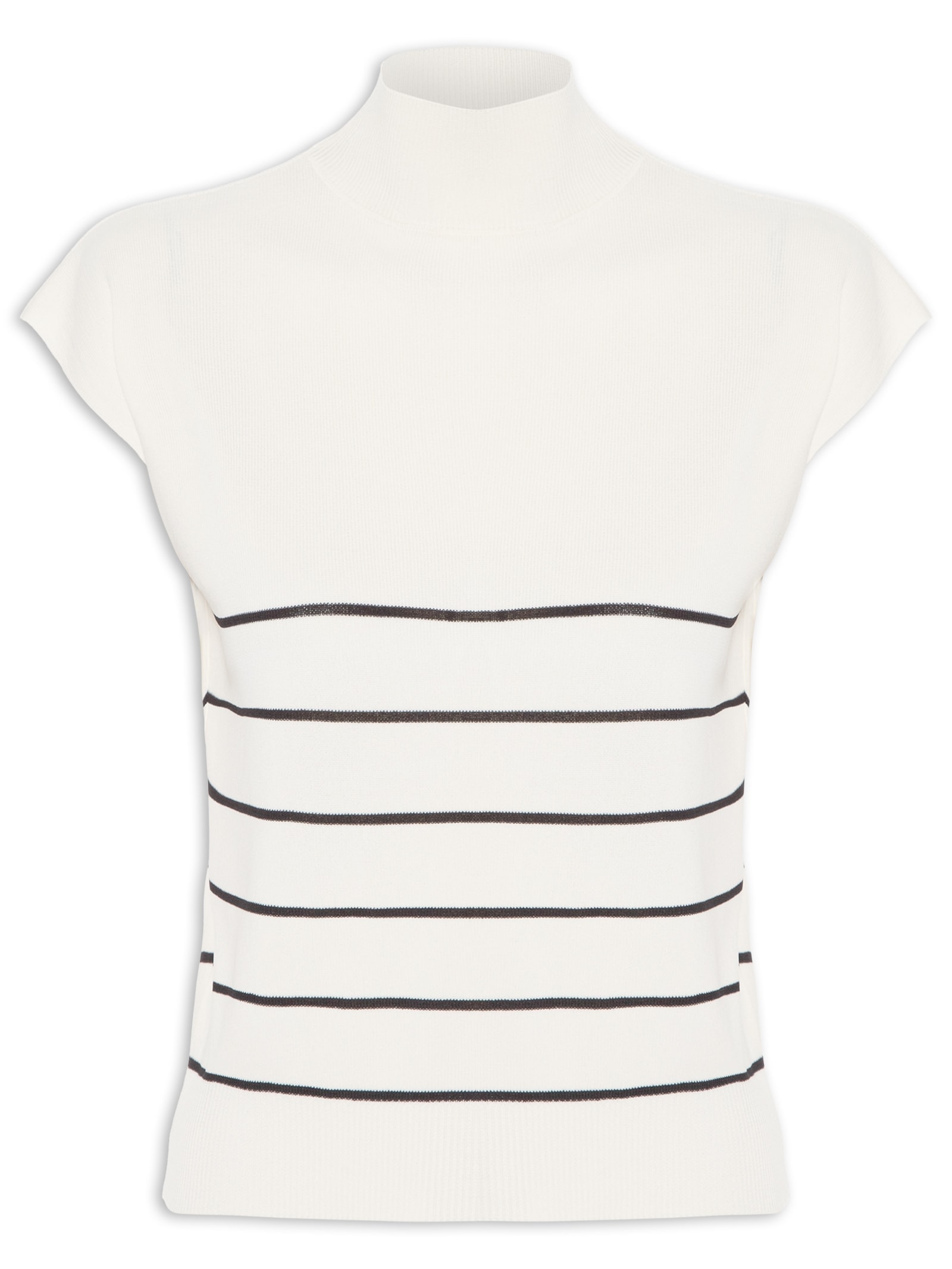 Blusa Feminina Manga Japonesa Em Tricot Off White '2Essential