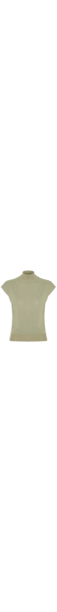 Blusa Feminina Manga Japonesa Em Tricot - Verde