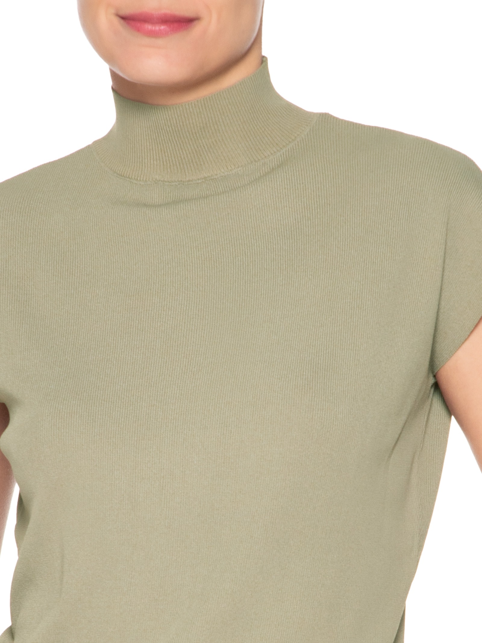 Blusa Feminina Manga Japonesa Em Tricot Verde '2Essential