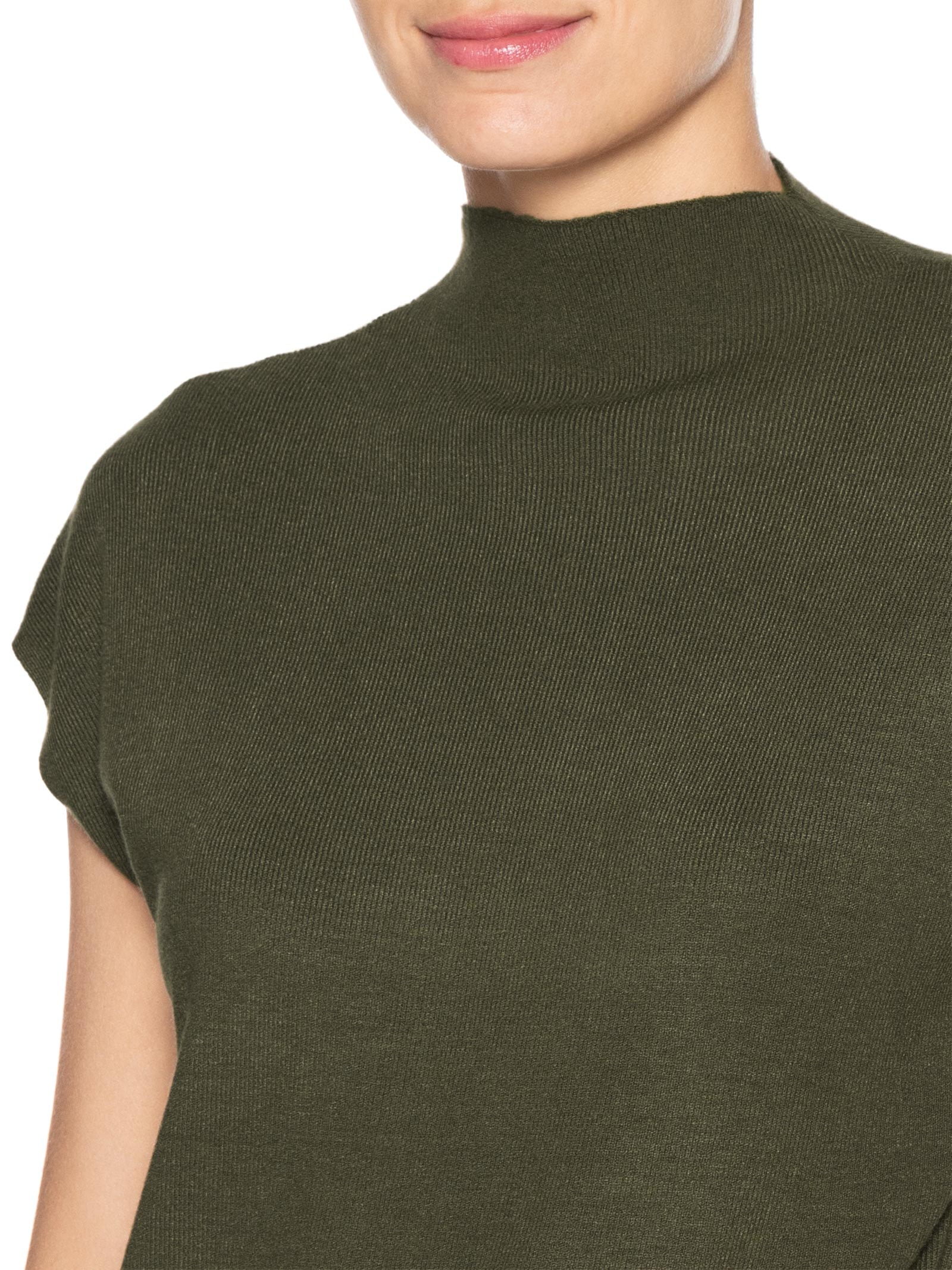 Blusa Feminina Manga Japonesa Em Tricot Verde '2Essential