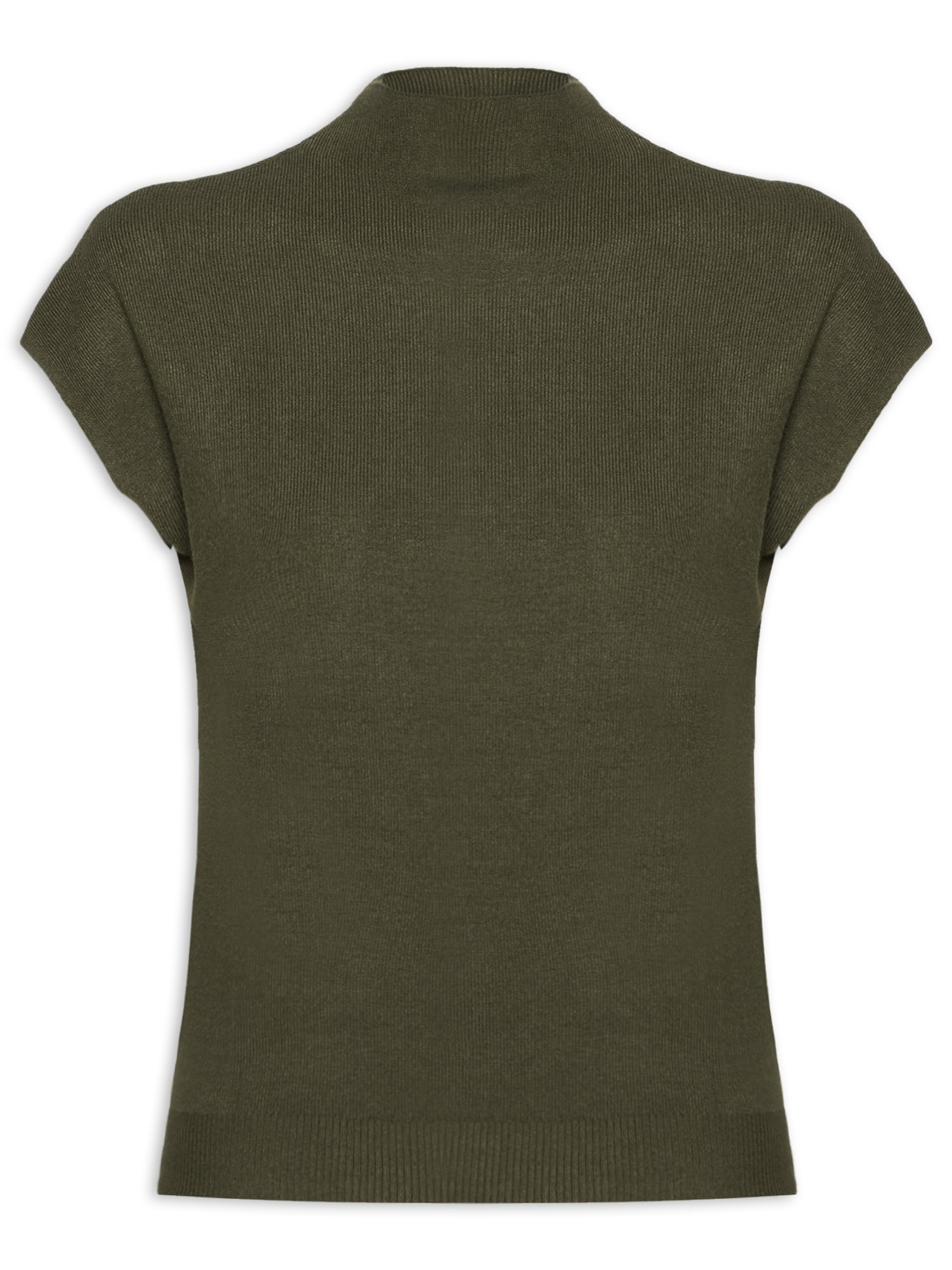 Blusa Feminina Manga Japonesa Em Tricot Verde '2Essential
