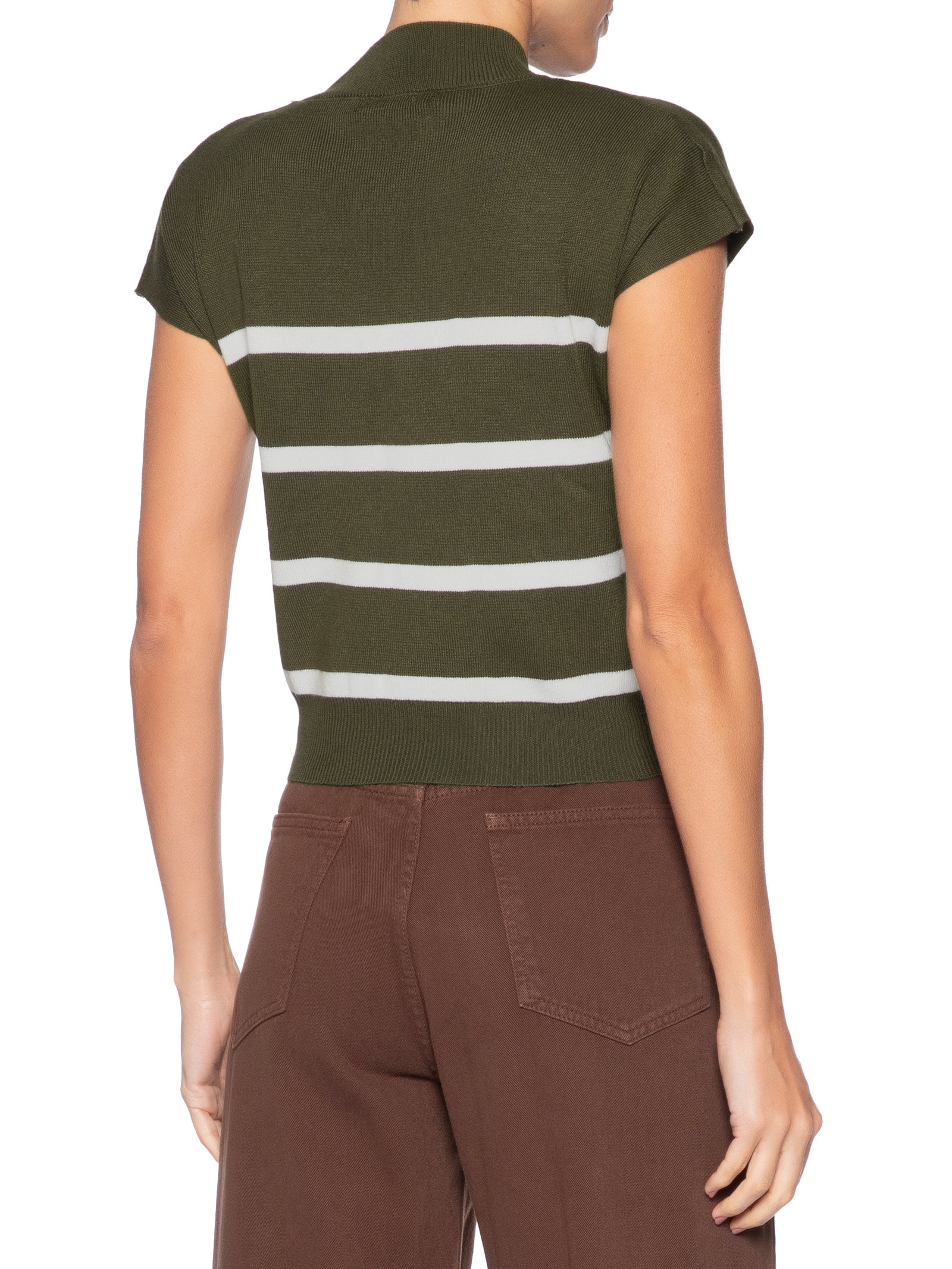 Blusa Feminina Manga Japonesa Em Tricot Verde '2Essential