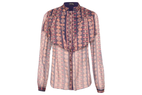 Blusa Feminina Manga Longa Babados - Marrom