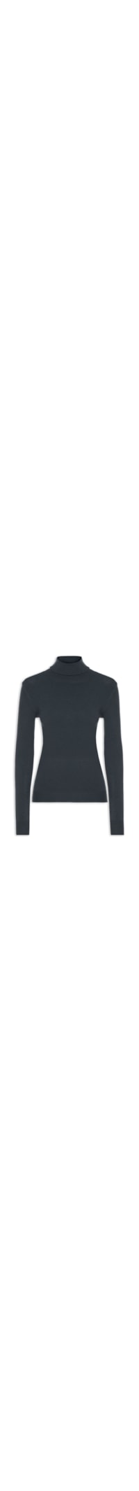 Blusa Feminina Manga Longa Blend Cashmere - Cinza