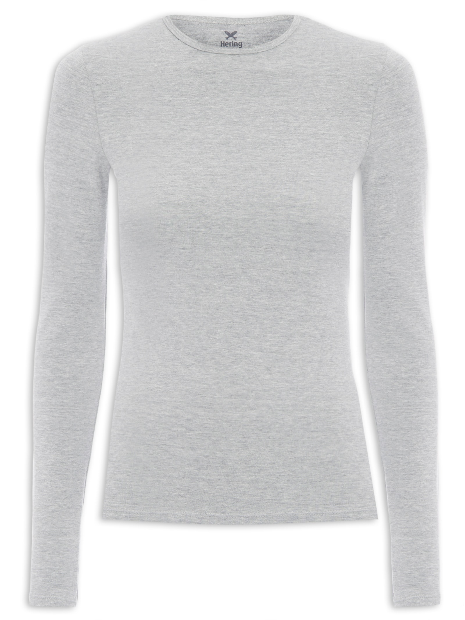 Blusa Feminina Manga Longa Cinza  Hering
