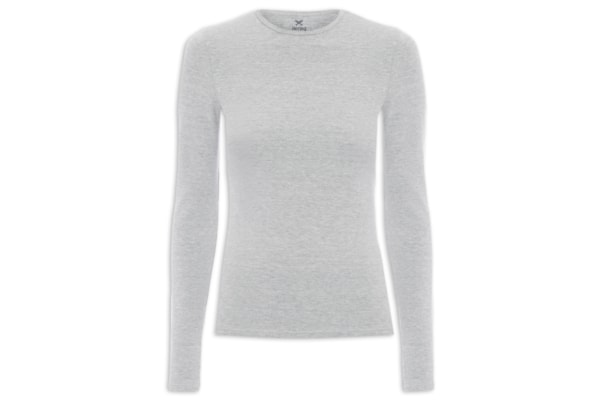 Blusa Feminina Manga Longa - Cinza 