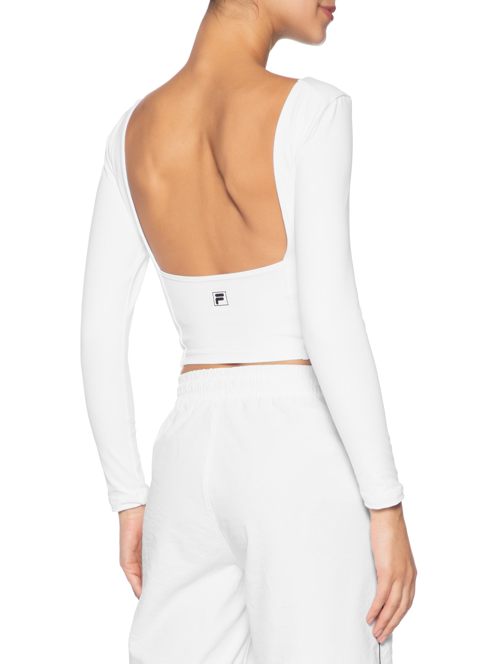 Blusa Feminina Manga Longa Classic Sports Branco Fila