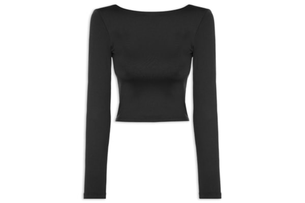 Blusa Feminina Manga Longa Classic Sports - Preto