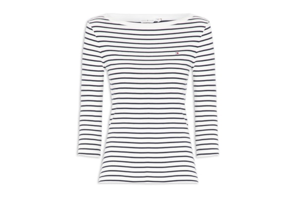 Blusa Feminina Manga Longa Cody Boat-NK 3/4 SLV - Branco