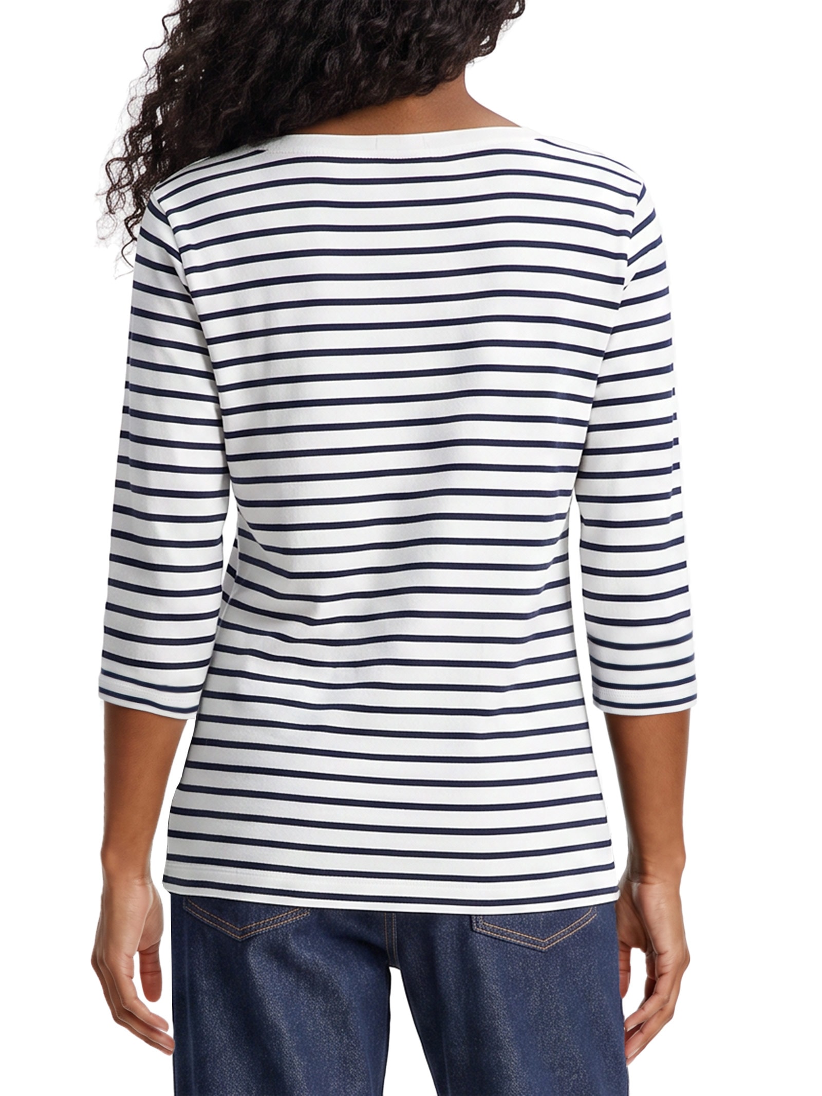 Blusa Feminina Manga Longa Cody Boat-NK 3/4 SLV Branco Tommy Hilfiger