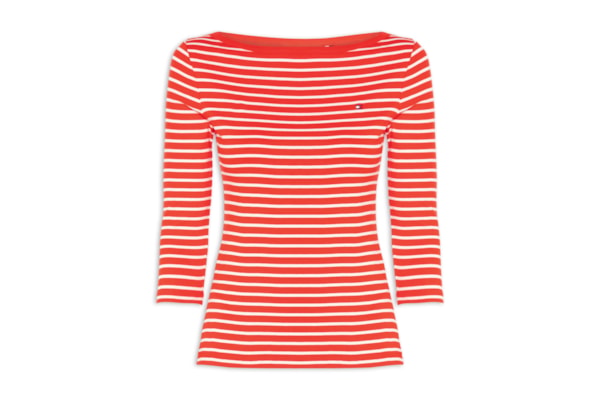Blusa Feminina Manga Longa Cody Boat-NK 3/4 SLV - Vermelho