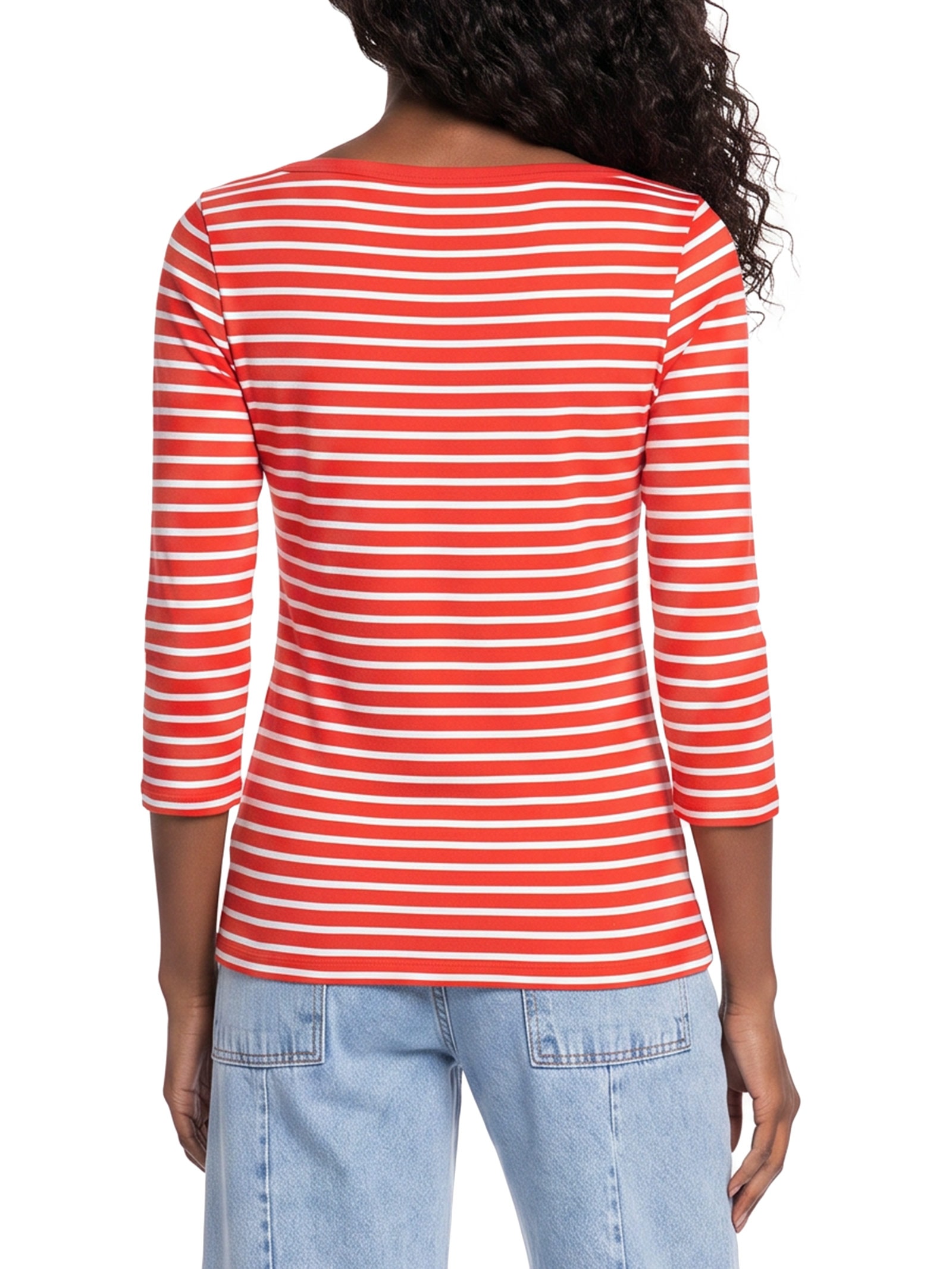Blusa Feminina Manga Longa Cody Boat-NK 3/4 SLV Vermelho Tommy Hilfiger