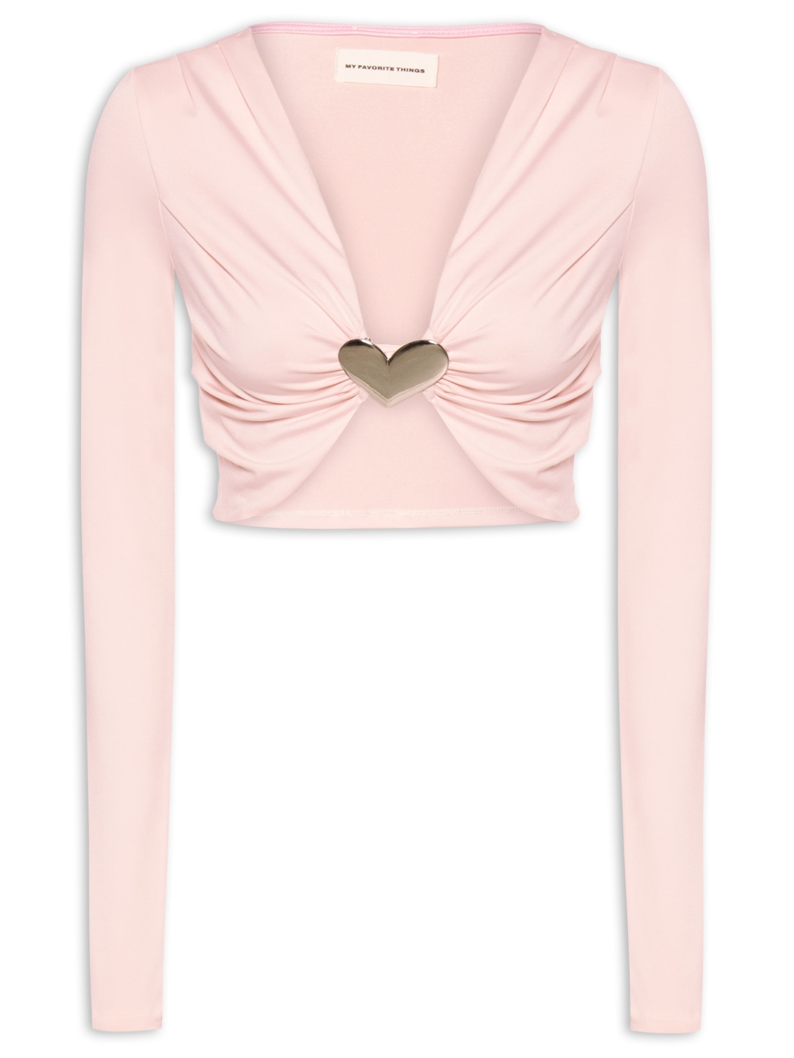 Blusa Feminina Manga Longa Com Decote Rosa  My Favorite Things