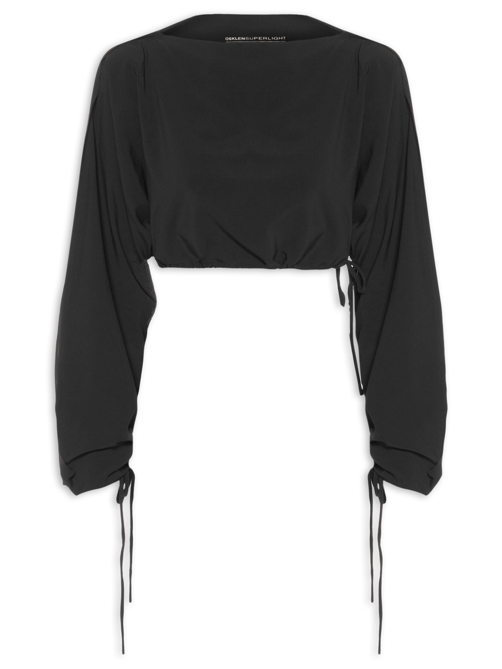 Blusa Feminina Manga Longa com Regulagem Superlight Preto Osklen