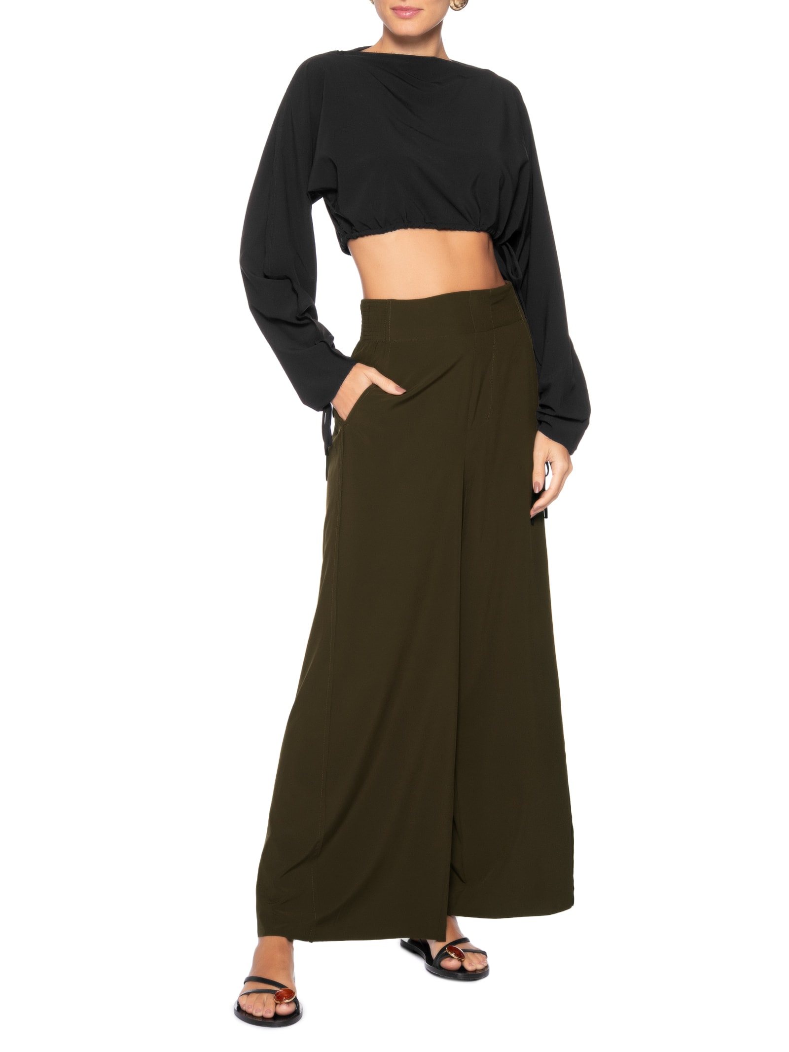 Blusa Feminina Manga Longa com Regulagem Superlight Preto Osklen