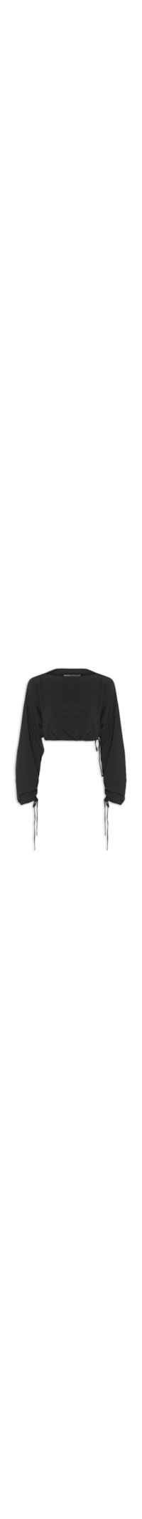 Blusa Feminina Manga Longa com Regulagem Superlight - Preto