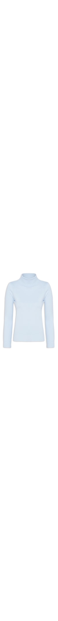Blusa Feminina Manga Longa Em Tricot - Azul