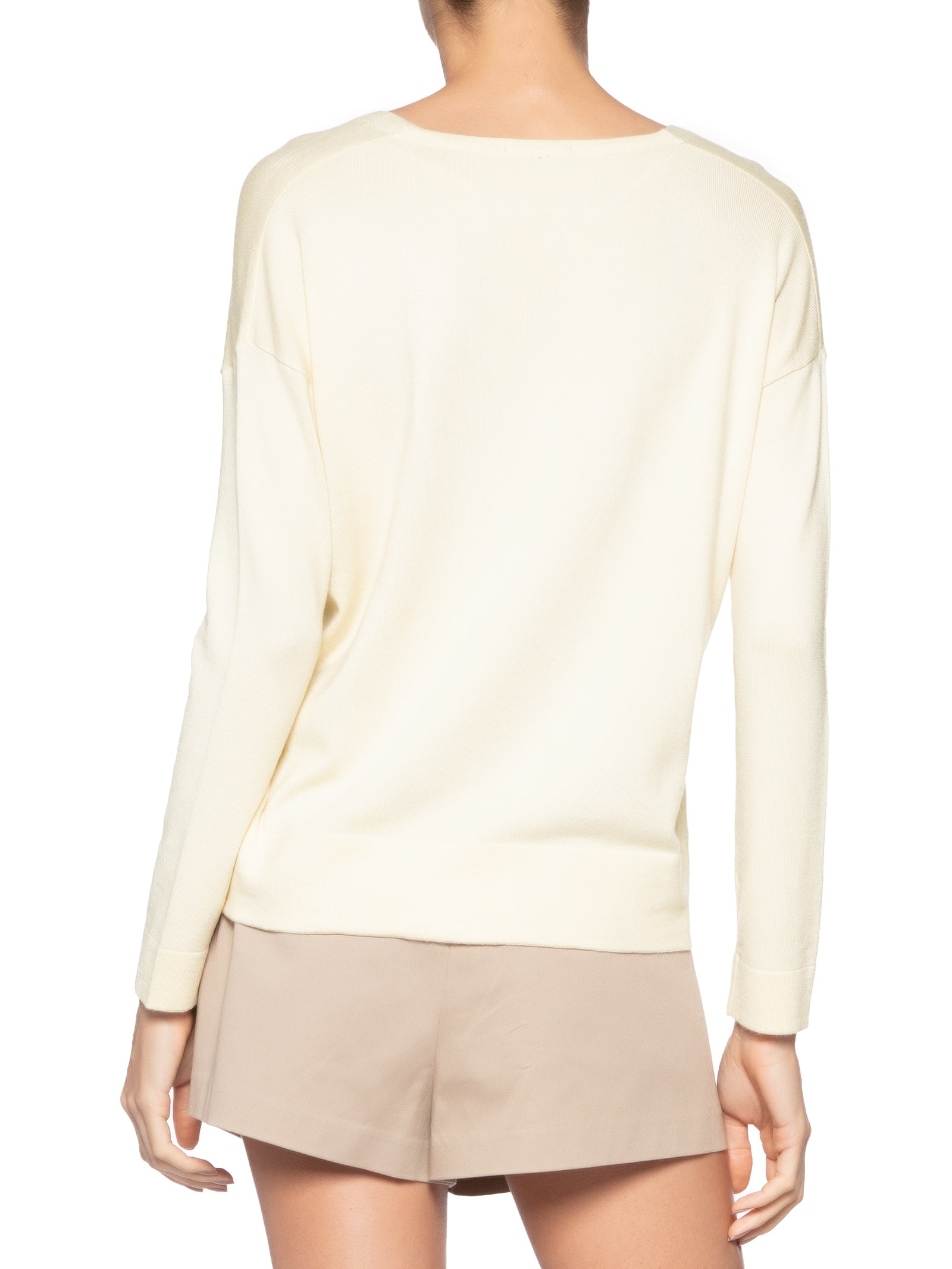 Blusa Feminina Manga Longa em Tricot Bege Market 33