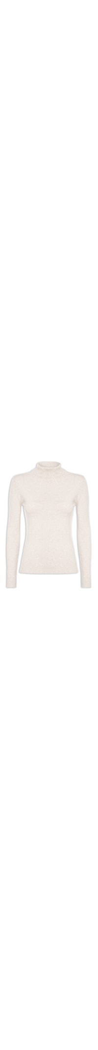 Blusa Feminina Manga Longa Em Tricot - Bege