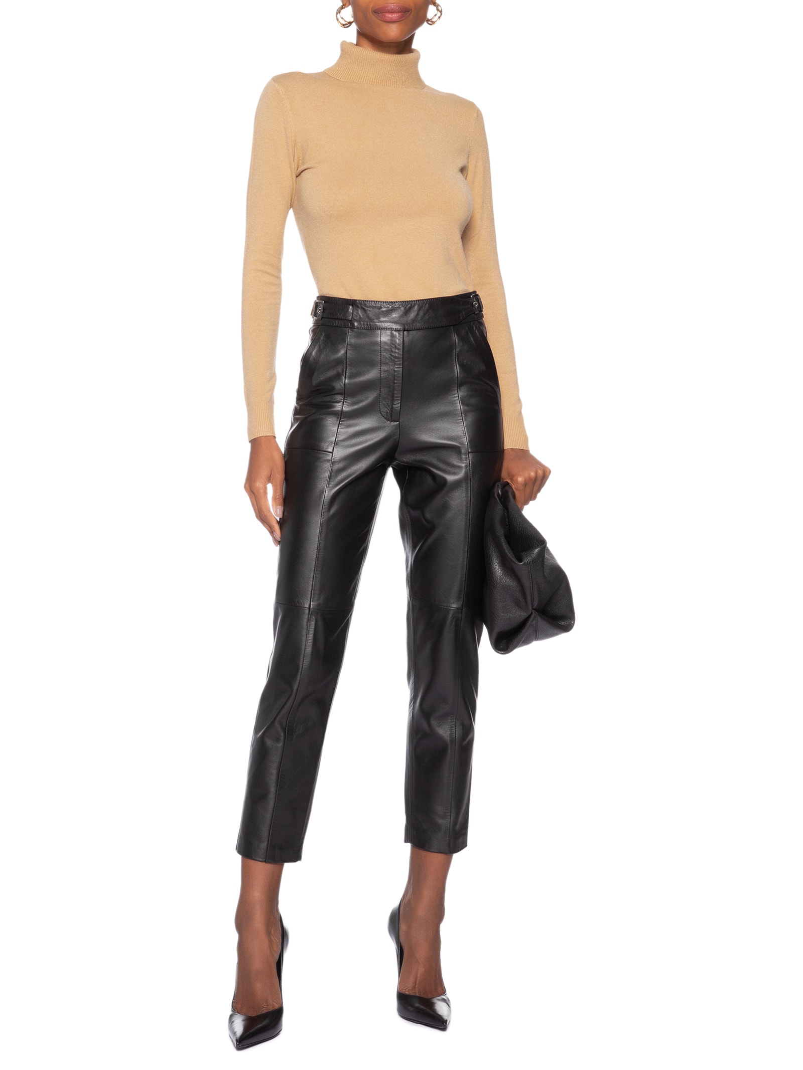 Blusa Feminina Manga Longa Em Tricot Bege Market 33