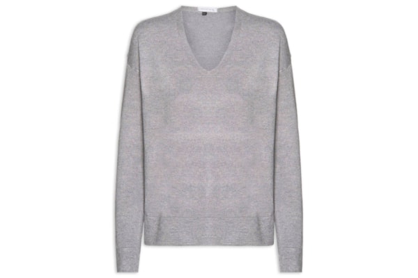 Blusa Feminina Manga Longa em Tricot - Cinza