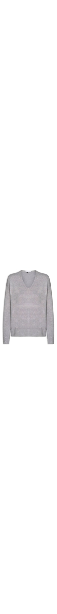Blusa Feminina Manga Longa em Tricot - Cinza