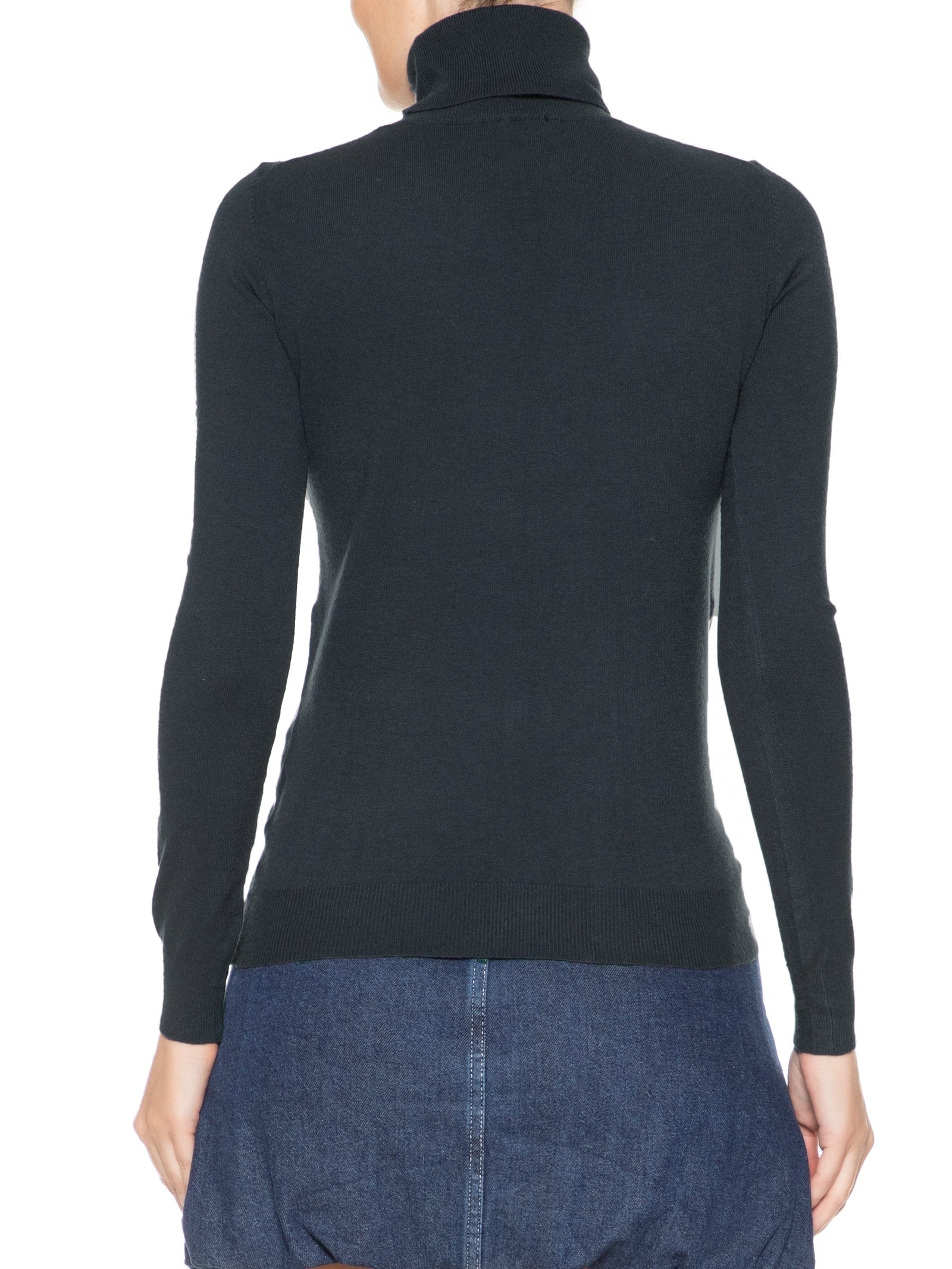 Blusa Feminina Manga Longa em Tricot com Cashmere Cinza Market 33