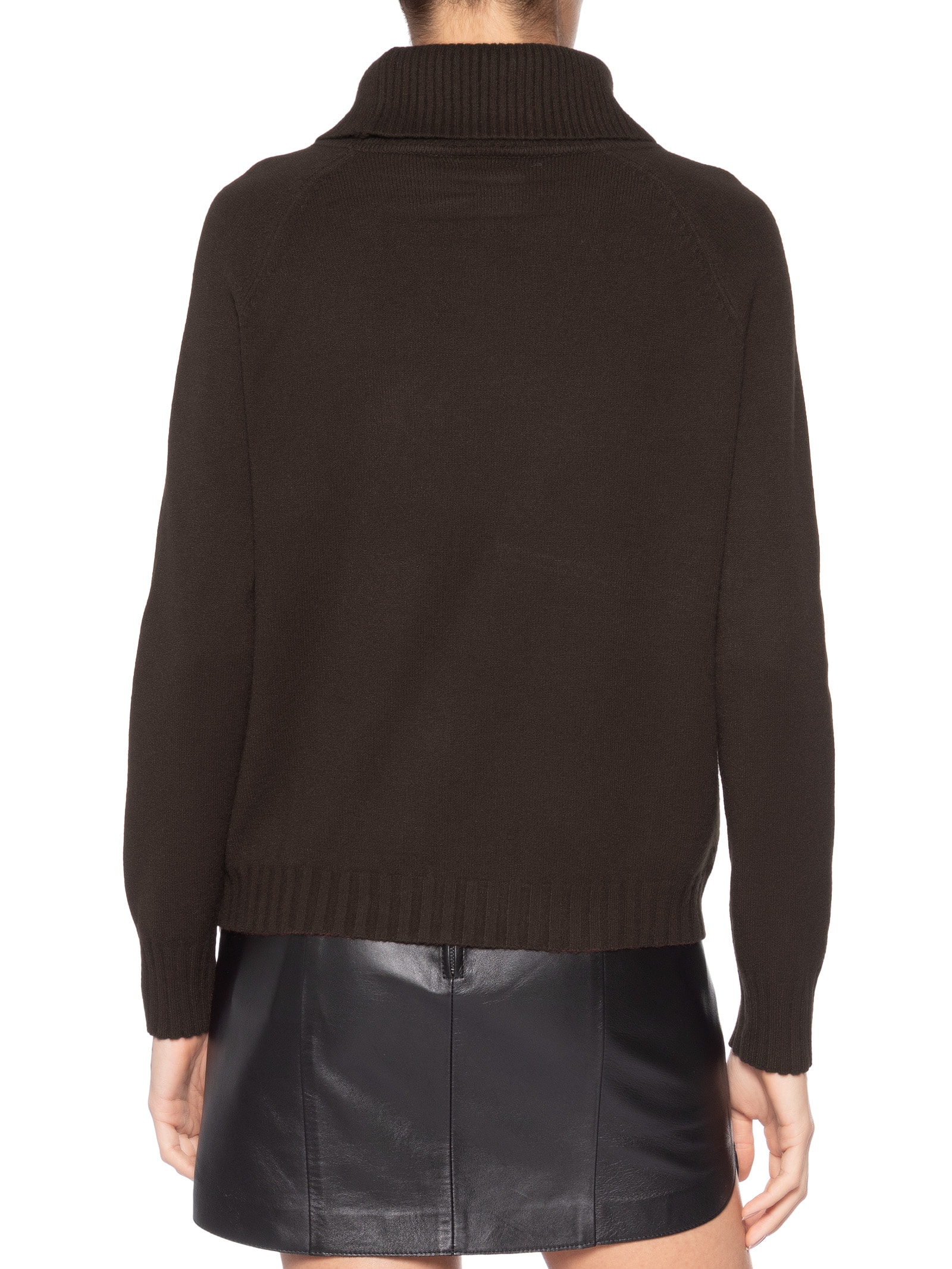 Blusa Feminina Manga Longa Em Tricot Marrom Market 33