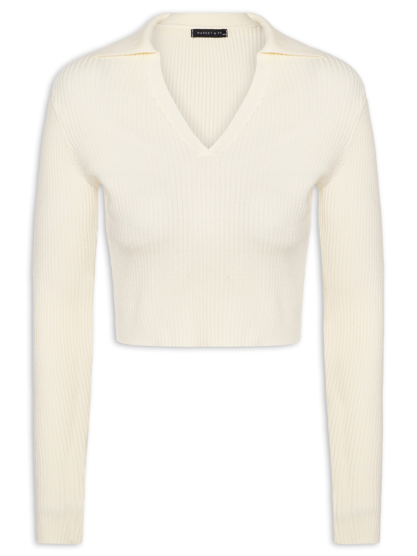 Blusa Feminina Manga Longa Em Tricot Off White Market 33